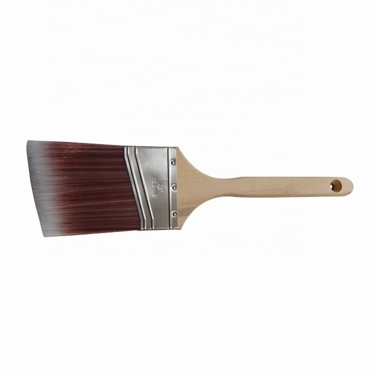 Solid Tapered Filament Angle Sash Polyester / Nylon Paint Brush Firm สำหรับสีและสารเคลือบทั้งหมด