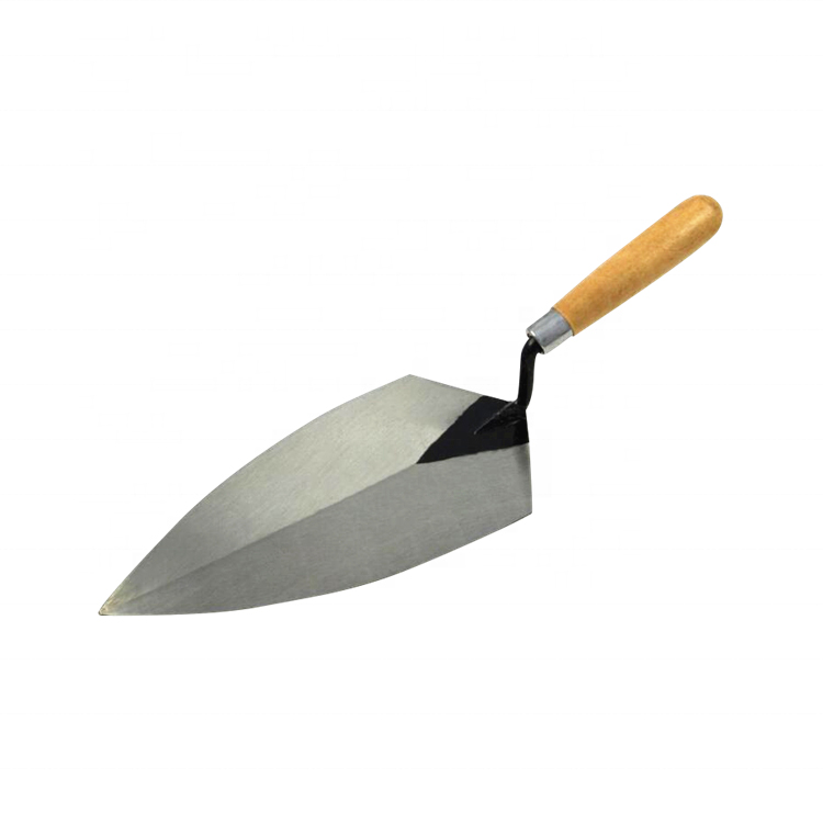 6 นิ้วไม้ Handle Bricklaying Trowel เกรียงอิฐปลอมใช้สำหรับอาคาร