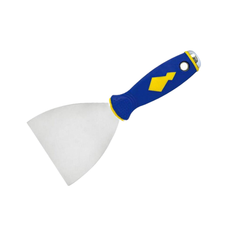 TPR Handle Paint Scraper มีดสแตนเลสกระจกยืดหยุ่น Polish Blade Drywall Tapping Putty Knife